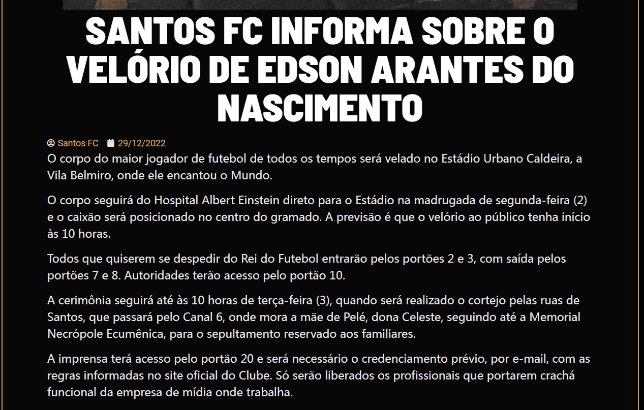 传奇球王贝利因病离世，三夺世界杯传奇谢幕